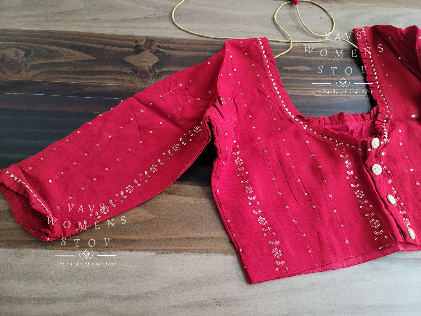 Georgette Sequins Designer Blouse