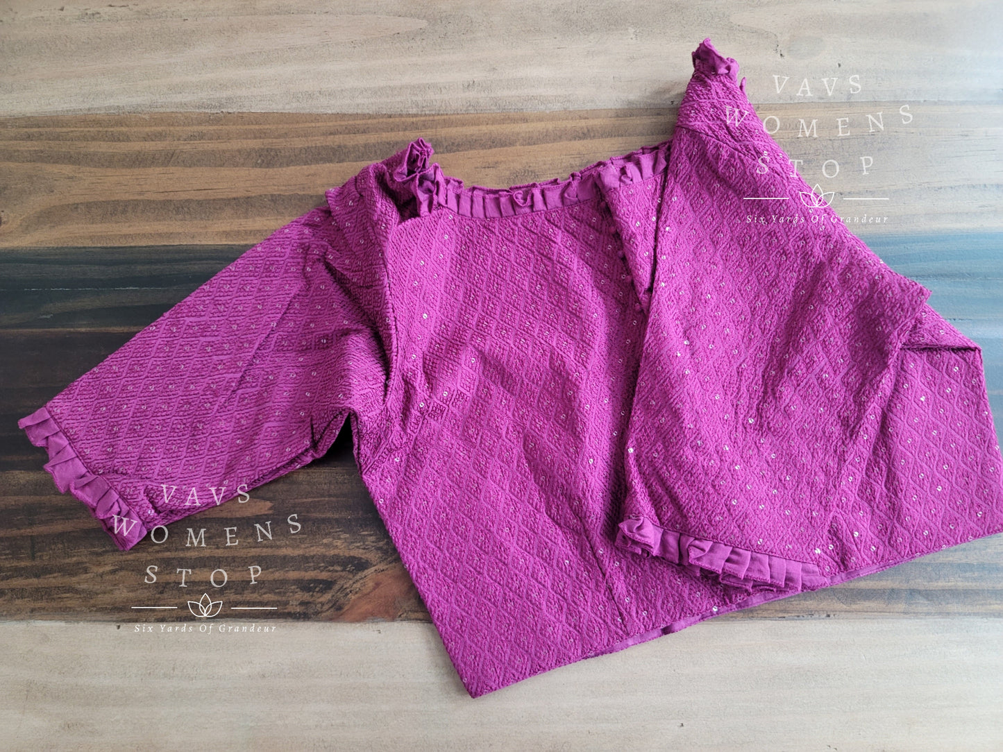Cotton Georgette Chikankari Blouse