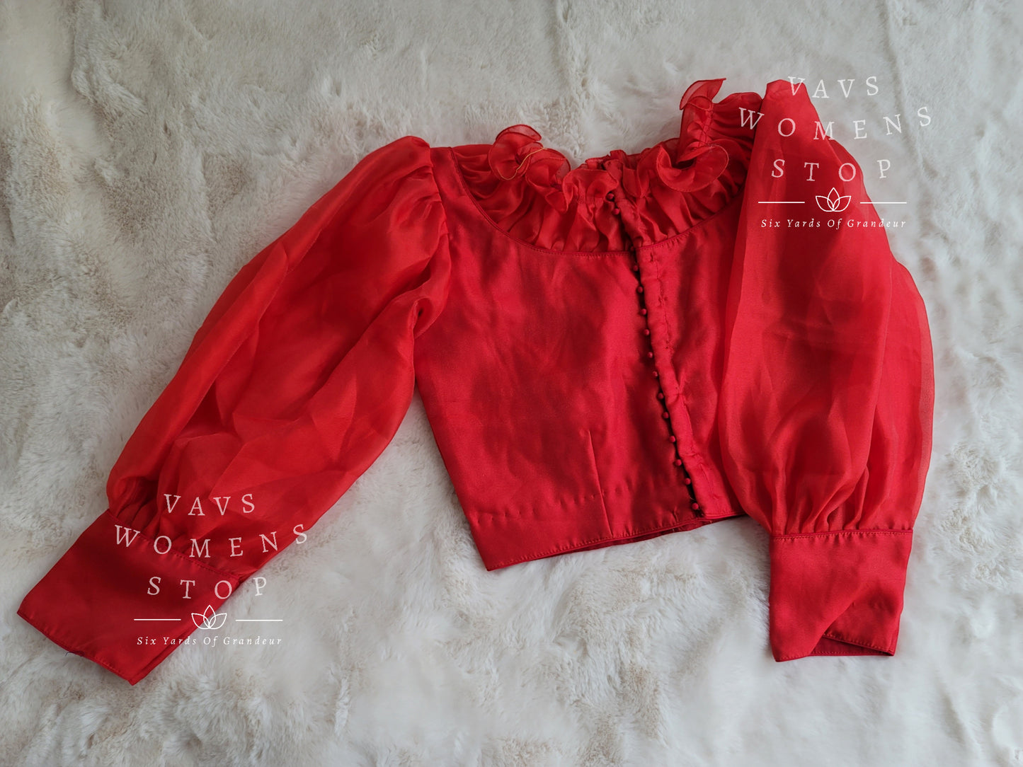 Designer Organza Silk Blouse