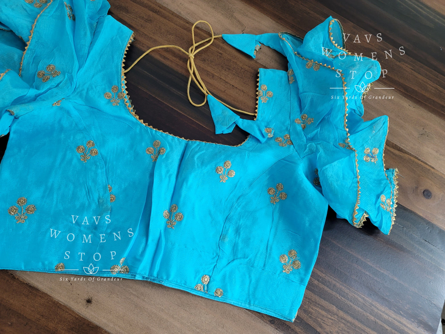 Ruffle Sleeves Designer Blouse