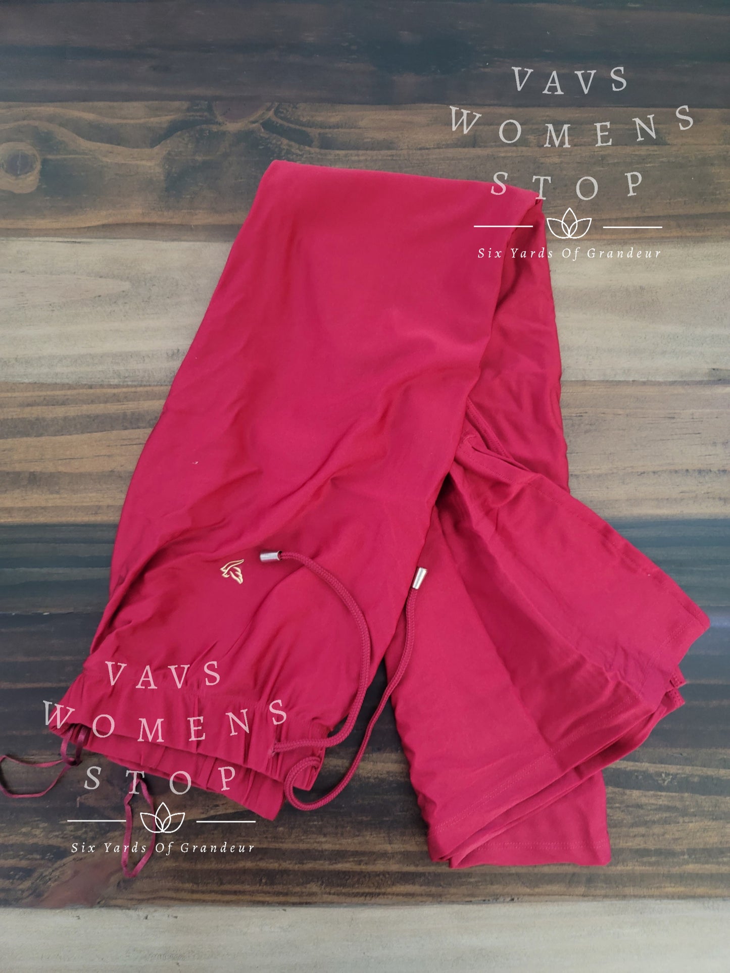Saree Shape Wear L/XL Red Velvet