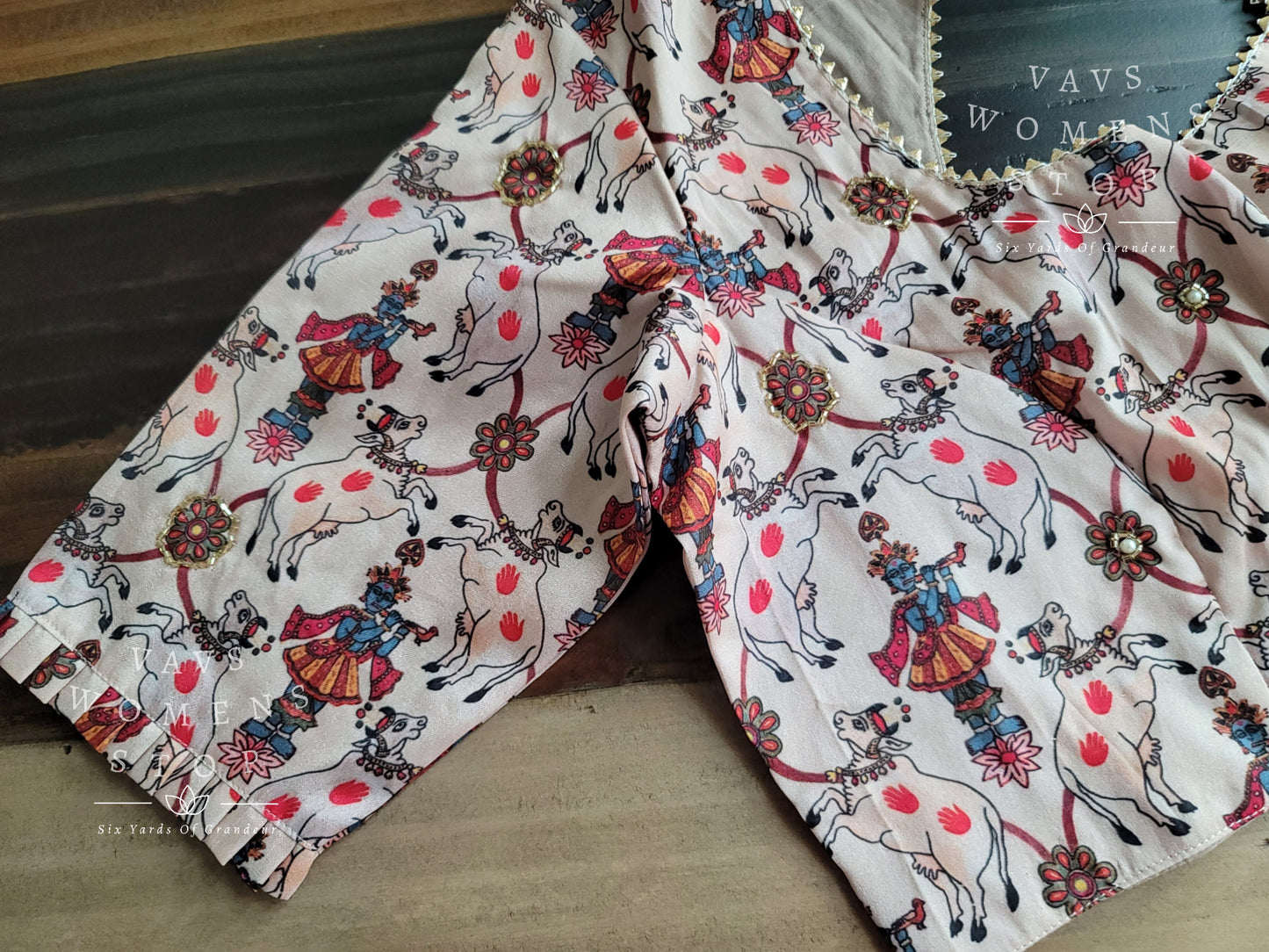 Kalamkari Silk Blouse