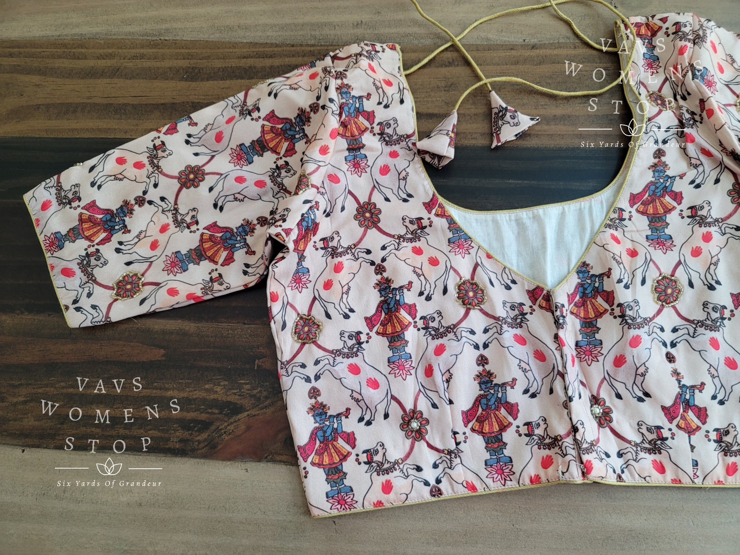 Kalamkari Silk Blouse