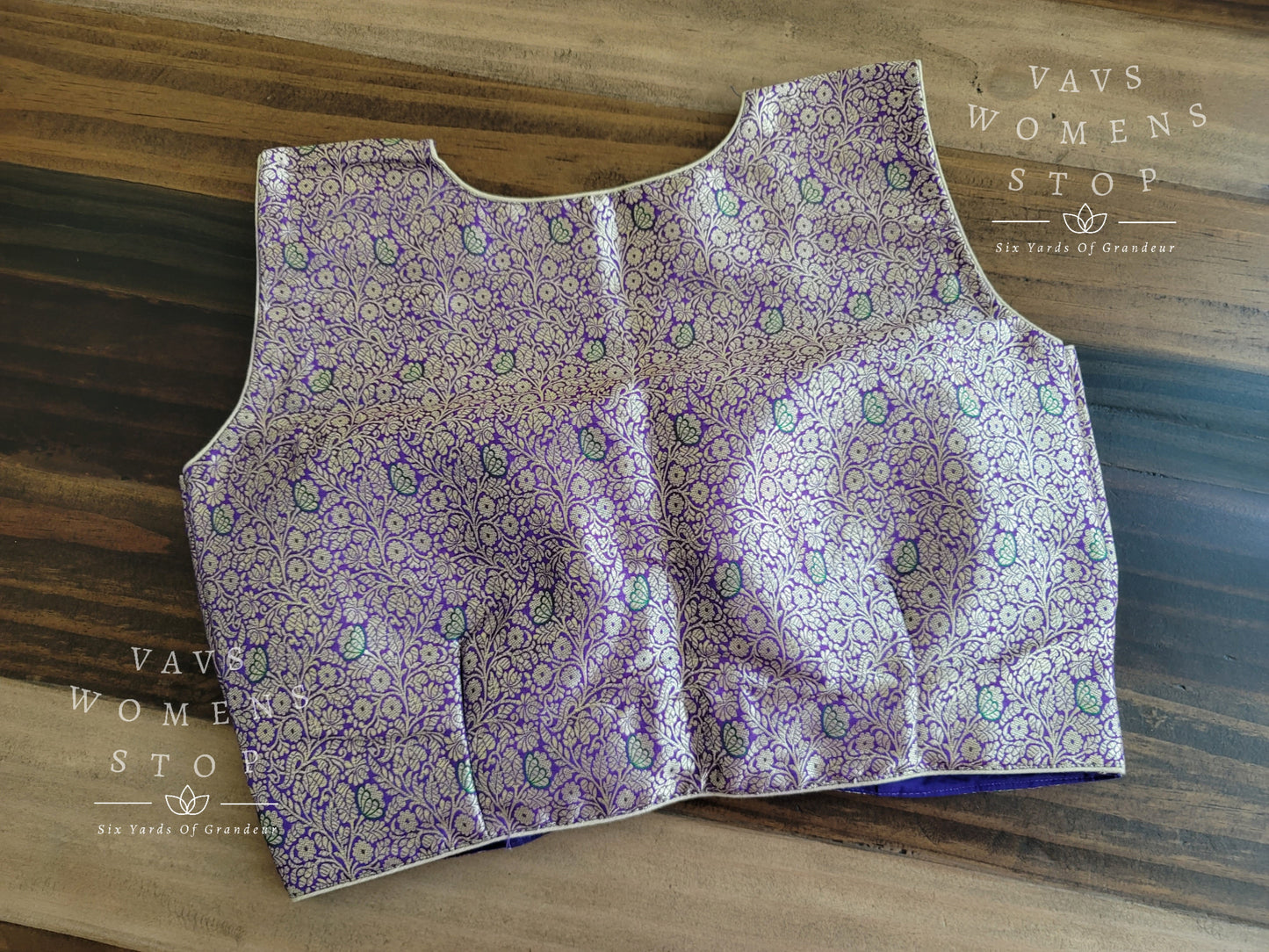 Sleeveless Benarasi Brocade Blouse