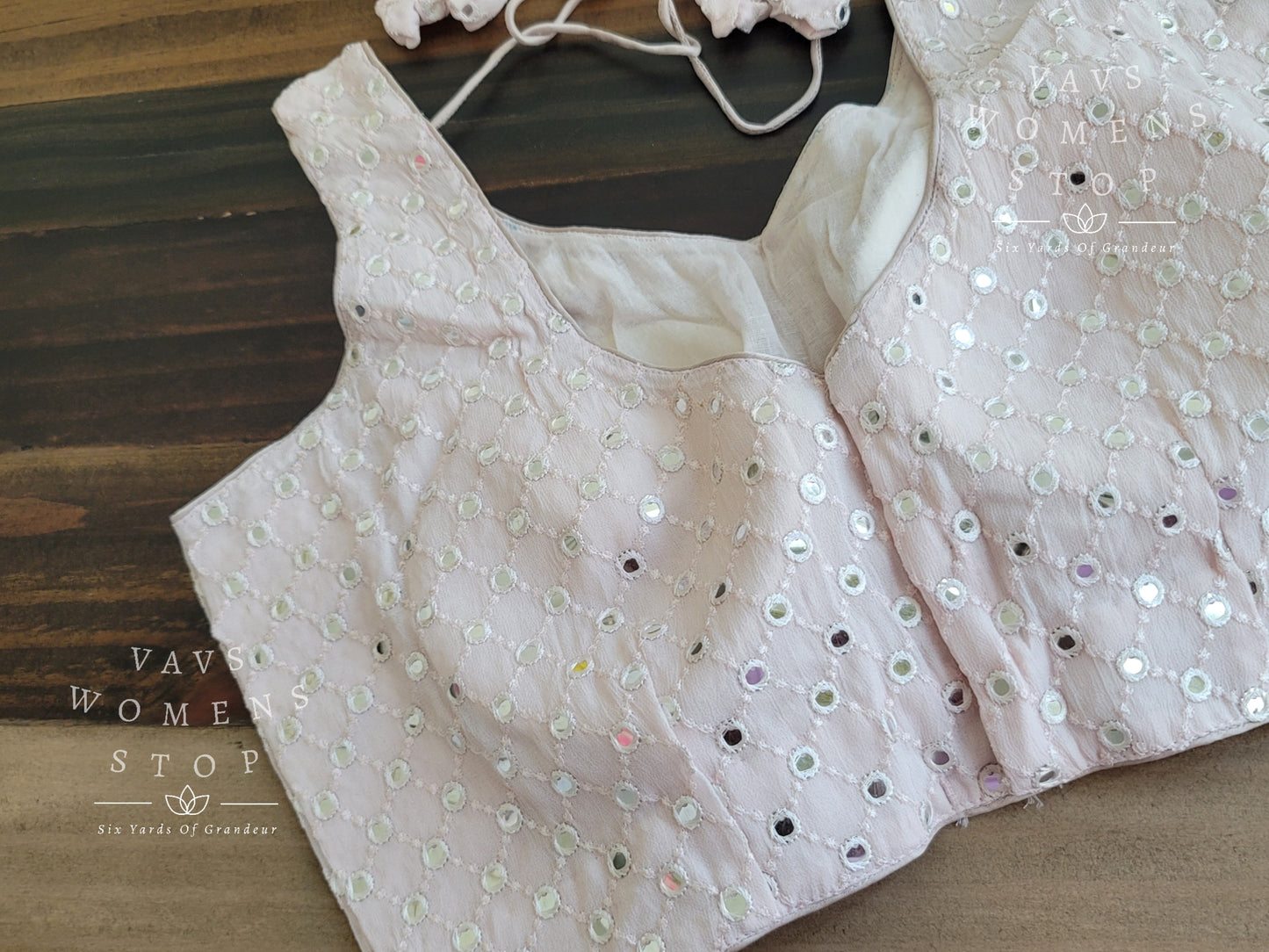 Sleeveless Foil Mirror Blouse