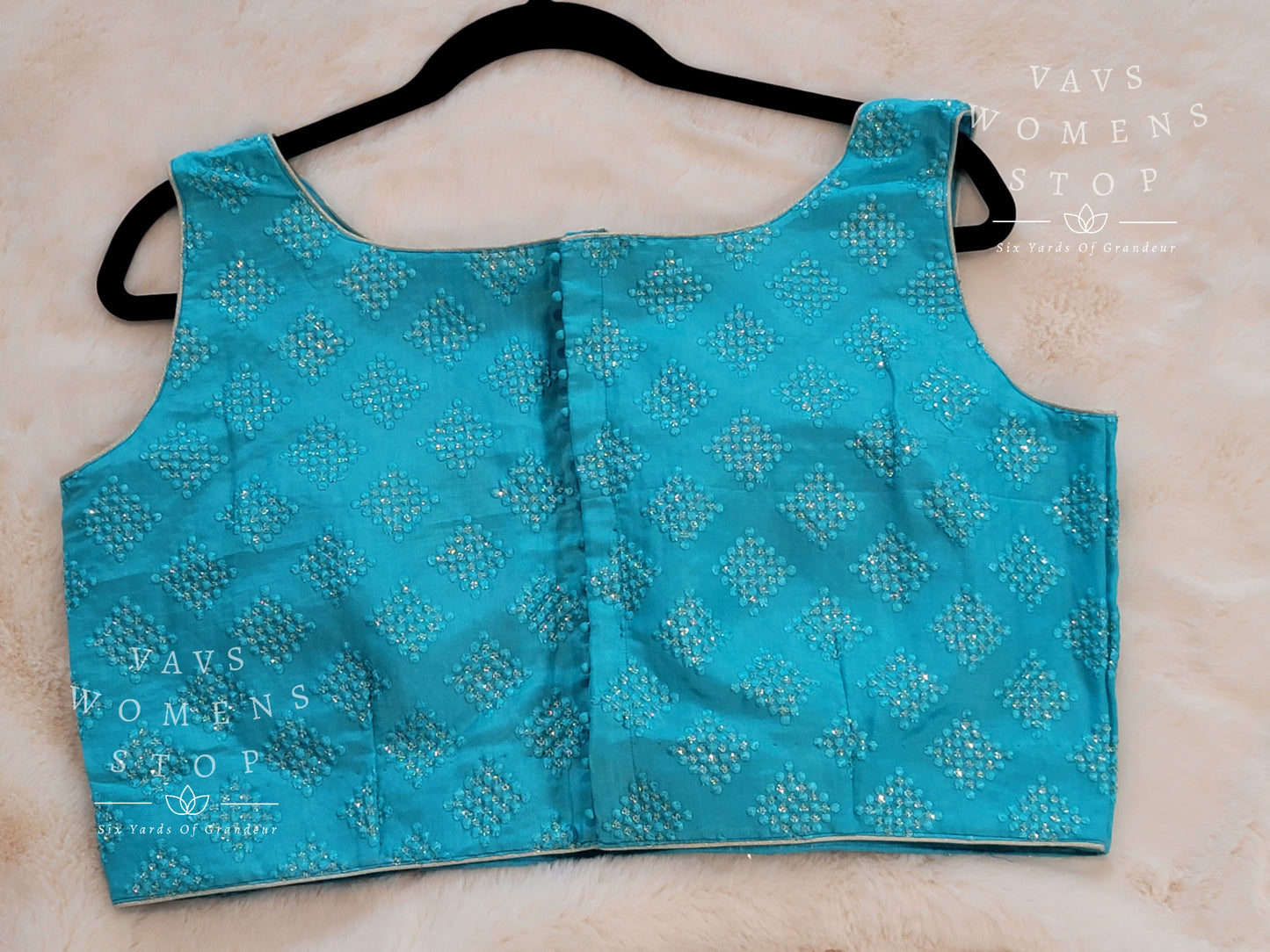 Sleeveless Sequins Blouse
