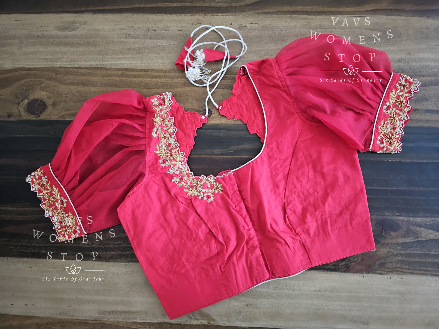 Pure Rawsilk Maggam Blouse