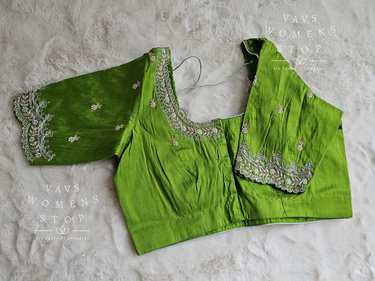 Pure Rawsilk Maggam Blouse