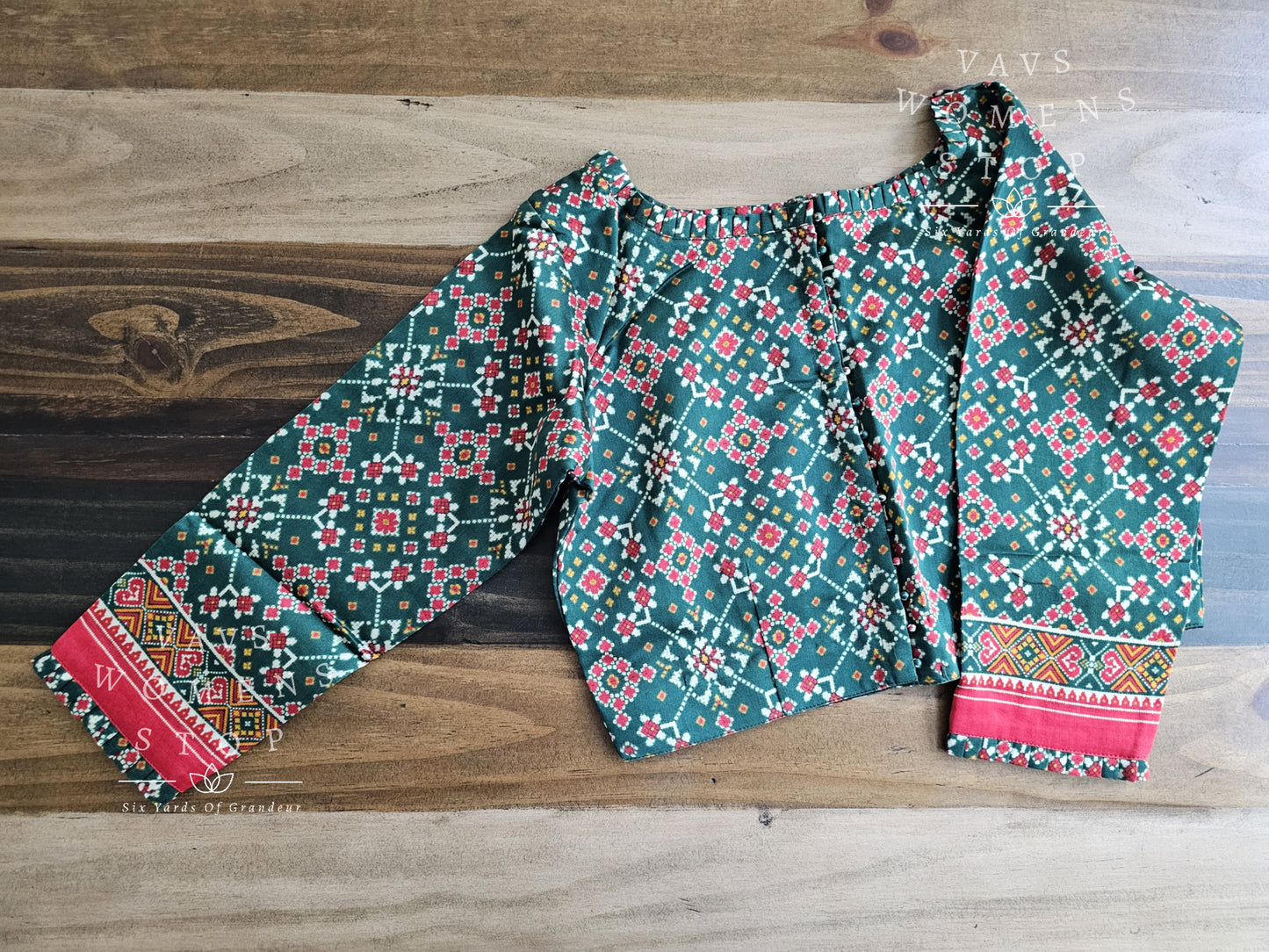 Pure Chanderi Kalamkari Blouse