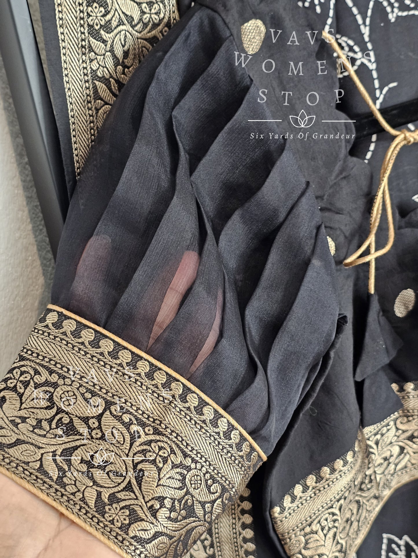 Soft Chanderi Designer Saree - Blouse