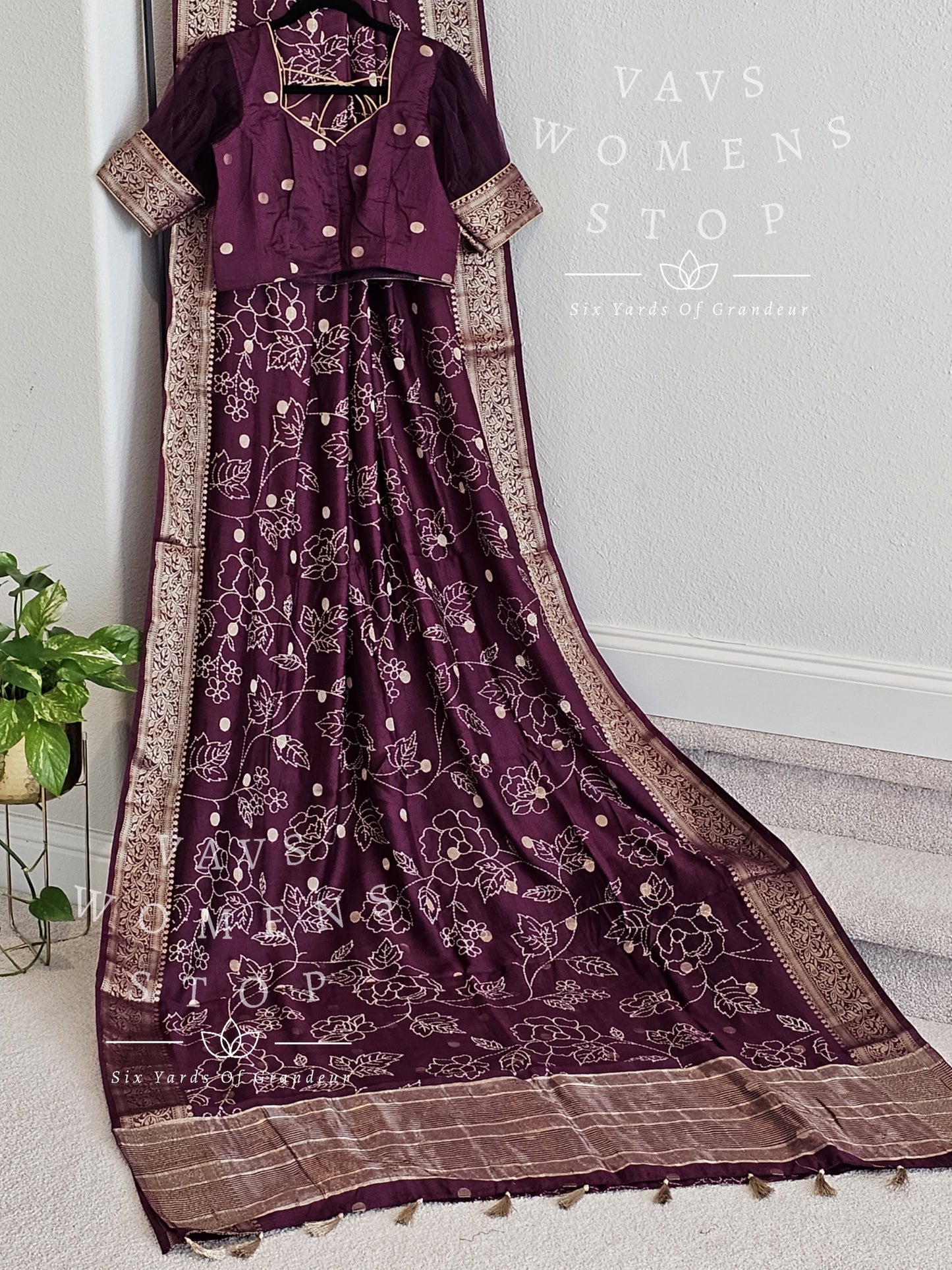 Soft Chanderi Designer Saree - Blouse