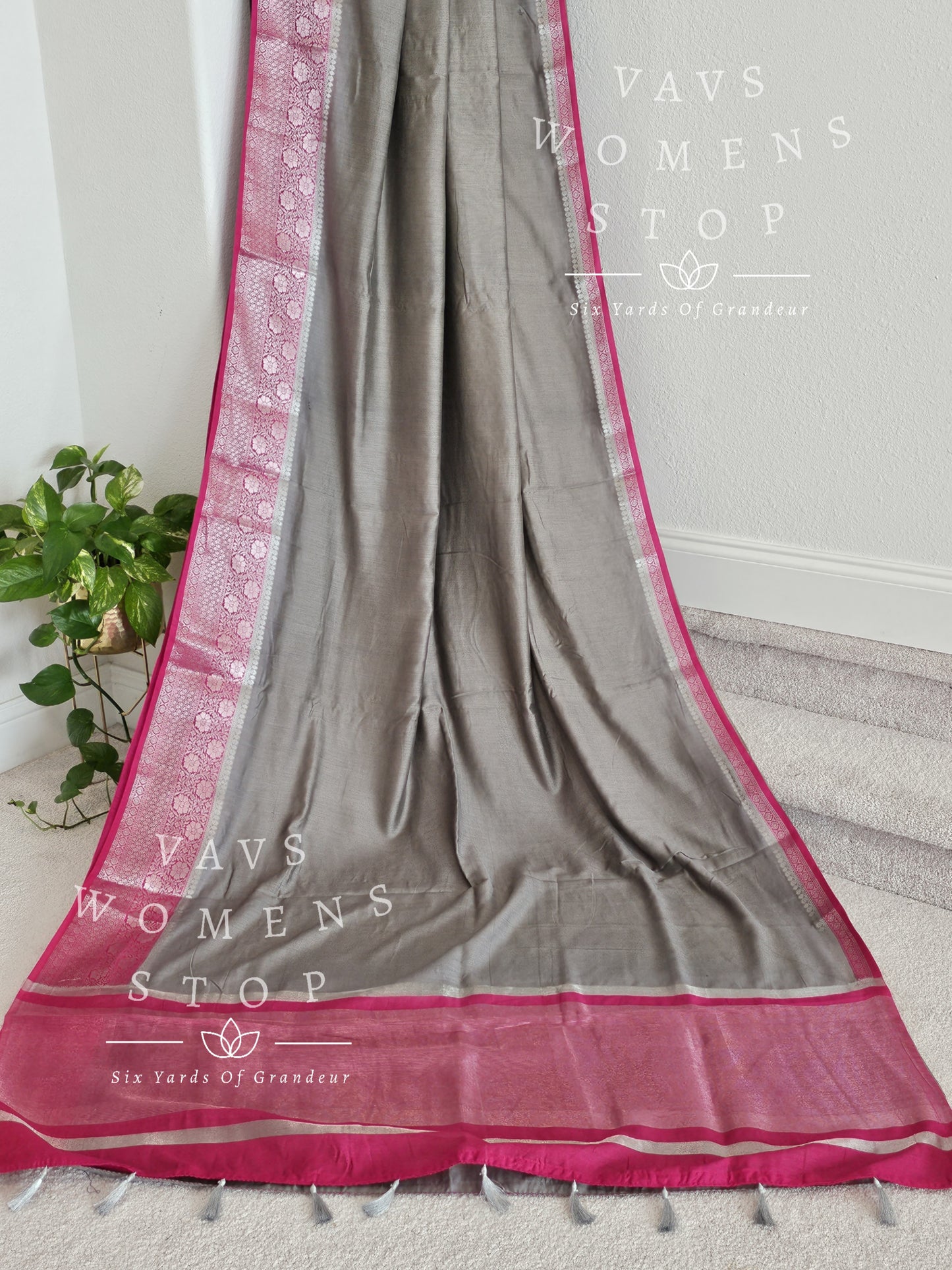 Soft Mul Chanderi Benarasi Saree - Benarasi Blouse