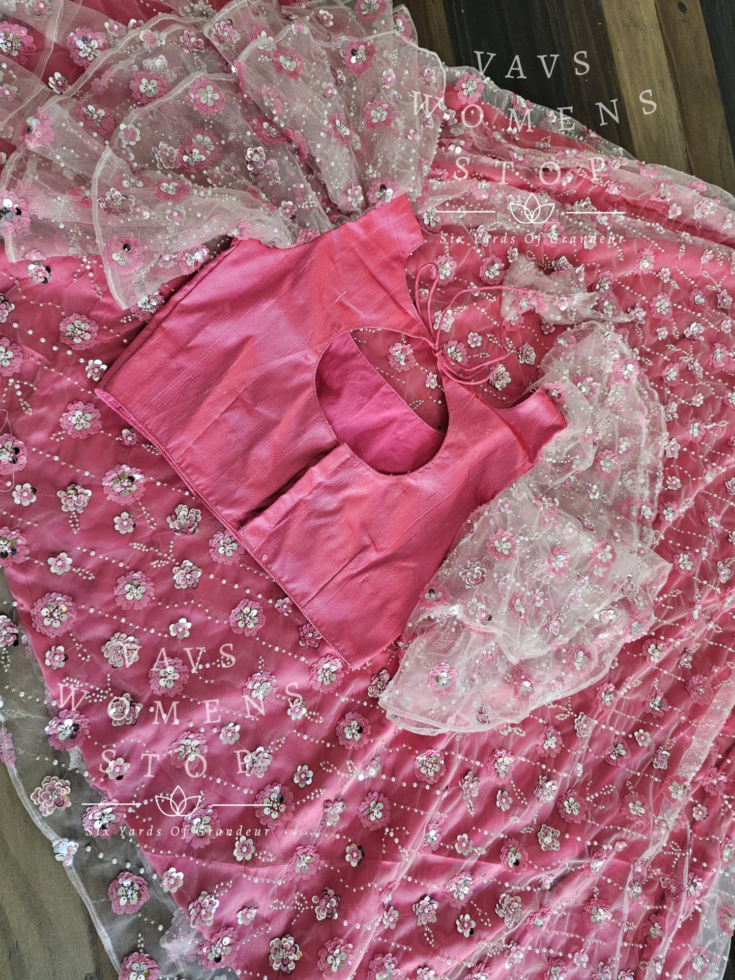 Designer Sequins Lehenga Blouse Set
