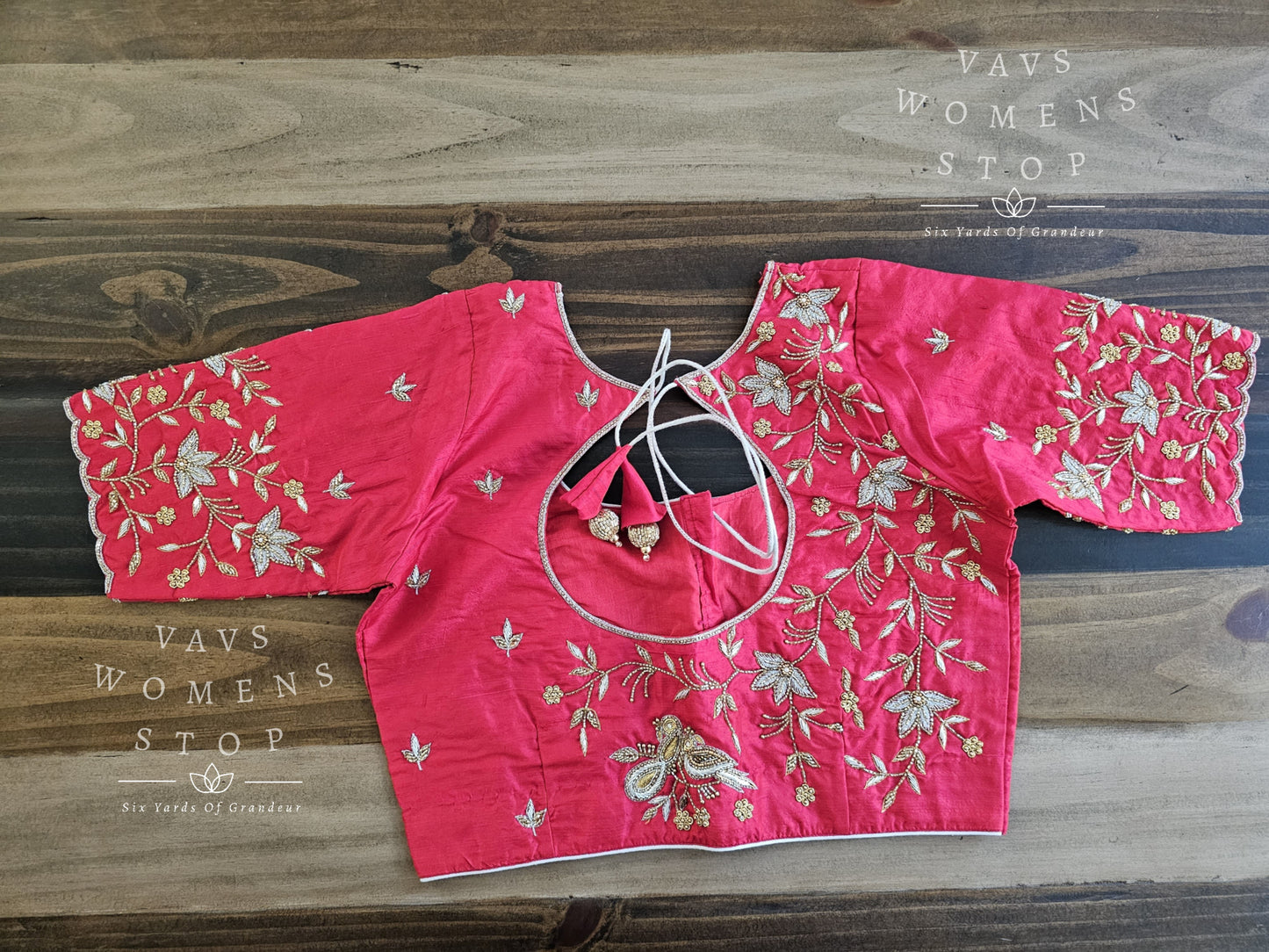 Pure Rawsilk Maggam Blouse