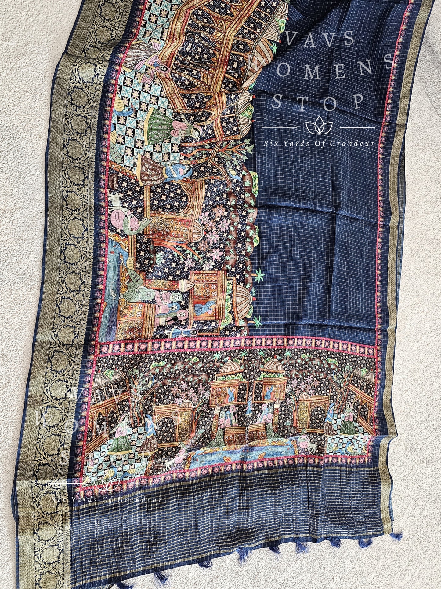 Pure Munga Benarasi Crepe Silk Saree - Blouse