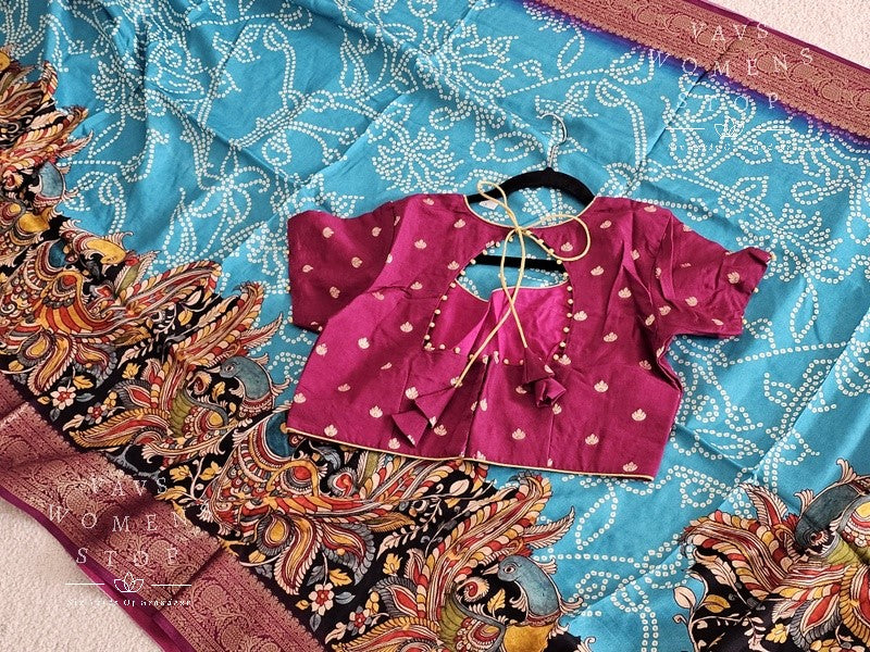 Munga Crepe Silk Digital Print Saree - Blouse