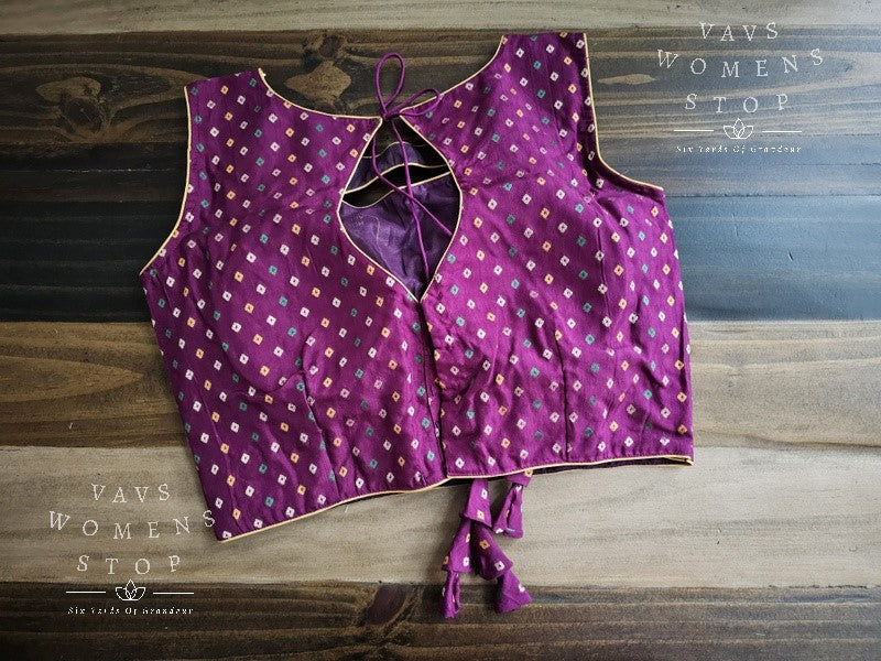 Sleeveless Bhandini Blouse
