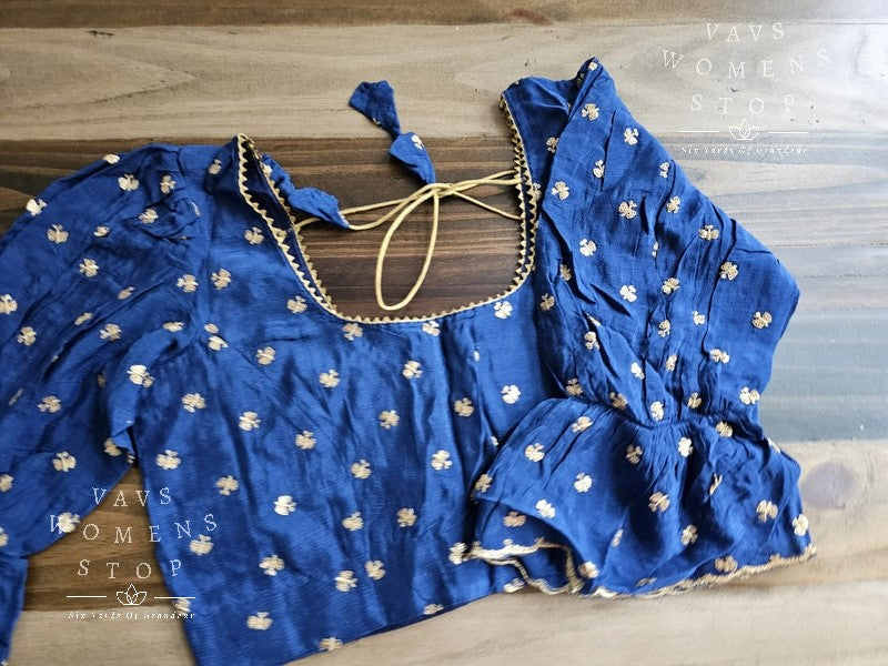 "Sita Ramam" Inspired Designer Silk Blouse