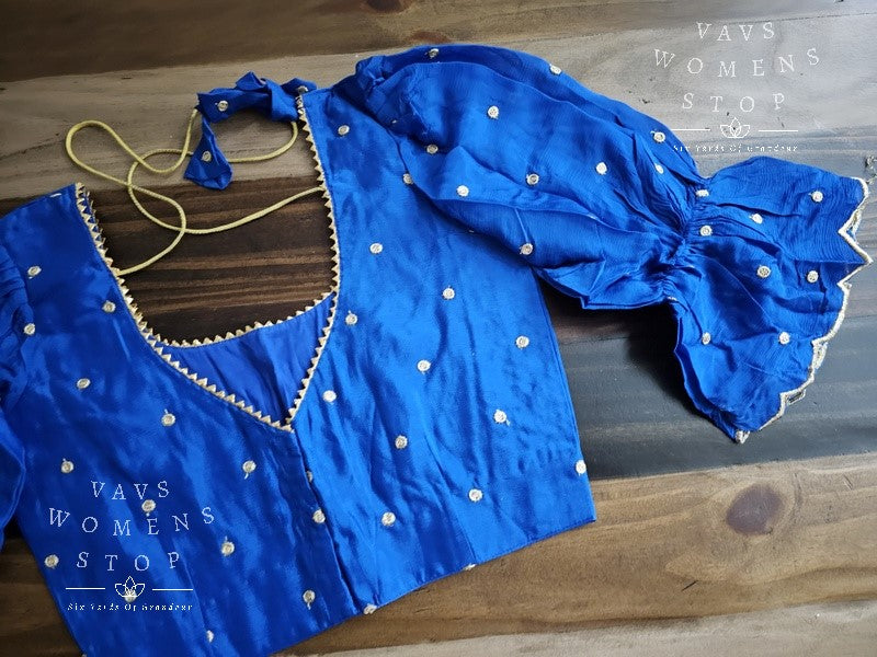 "Sita Ramam" Inspired Designer Silk Blouse