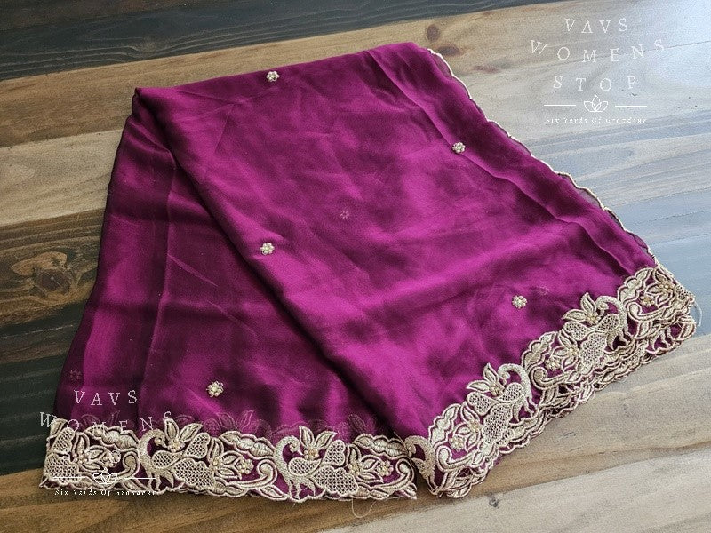 Soft Georgette Cutwork Duppata