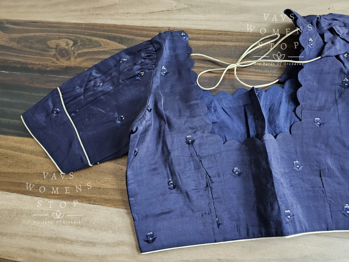 Chinon Chiffon Puff Sleeves Blouse