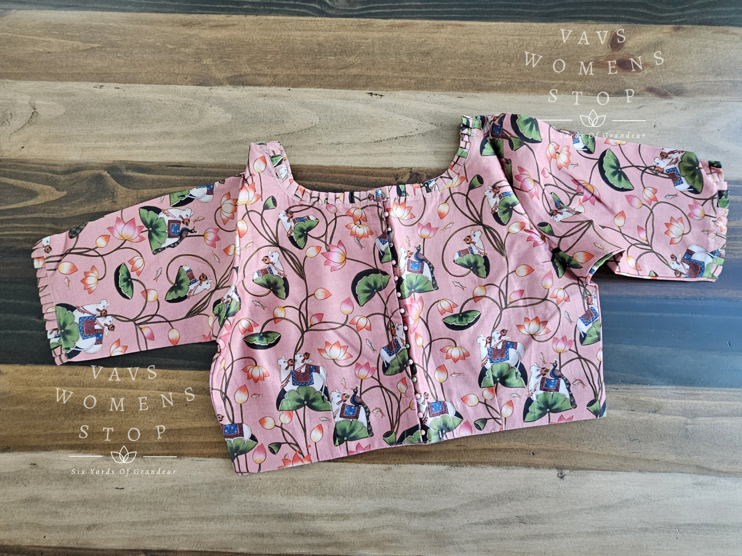 Pure Chanderi Kalamkari Blouse