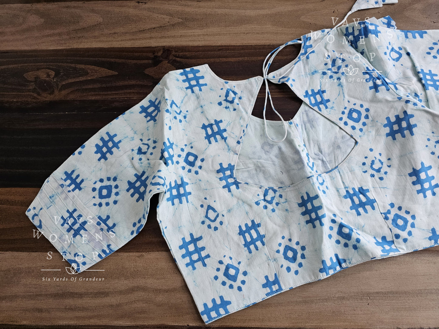 Mul Cotton Batik Print Blouse