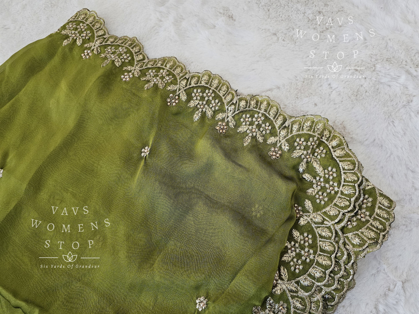 Soft Chinon Silk Cutwork Duppata