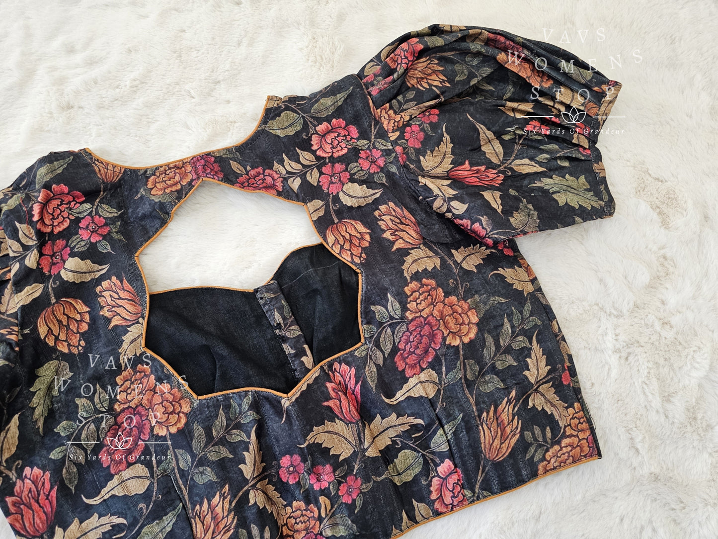 Tussar Silk Kalamkari Blouse