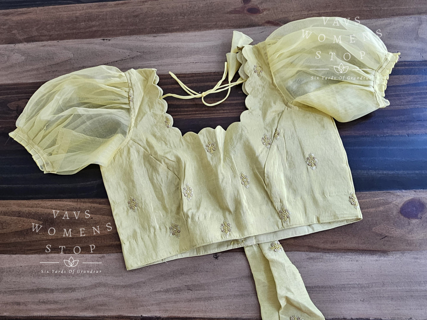 Puff Sleeves Tissue Blouse