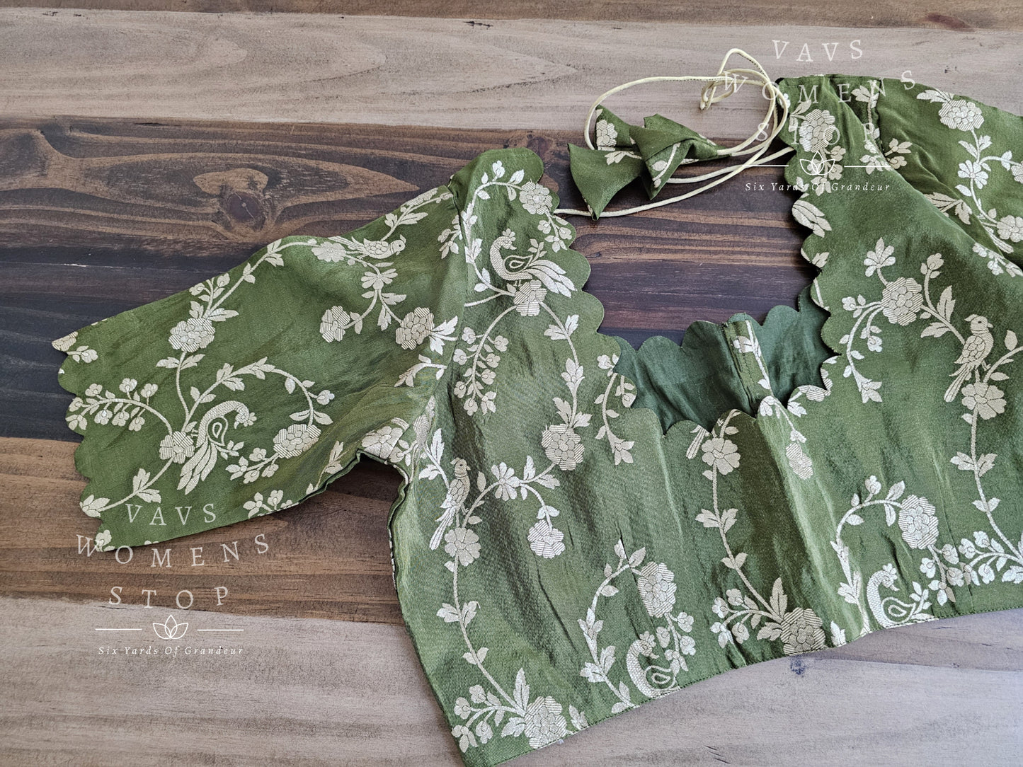 Gadwal Crepe Silk Tissue Blouse