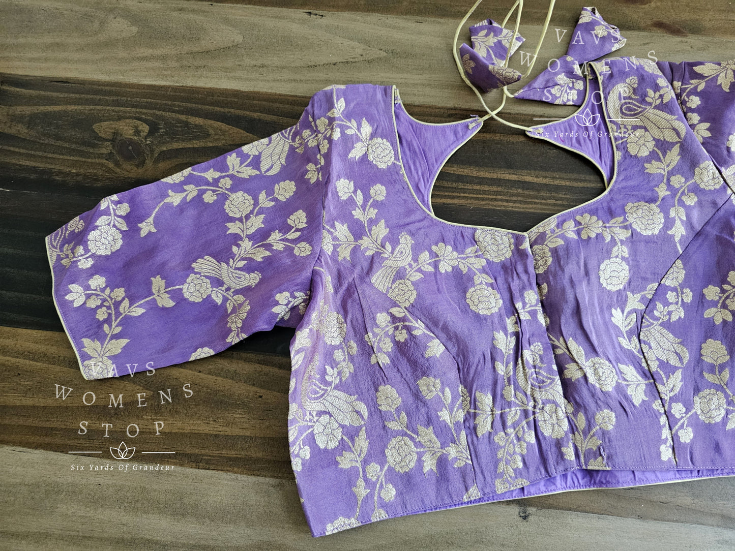 Gadwal Crepe Silk Tissue Blouse