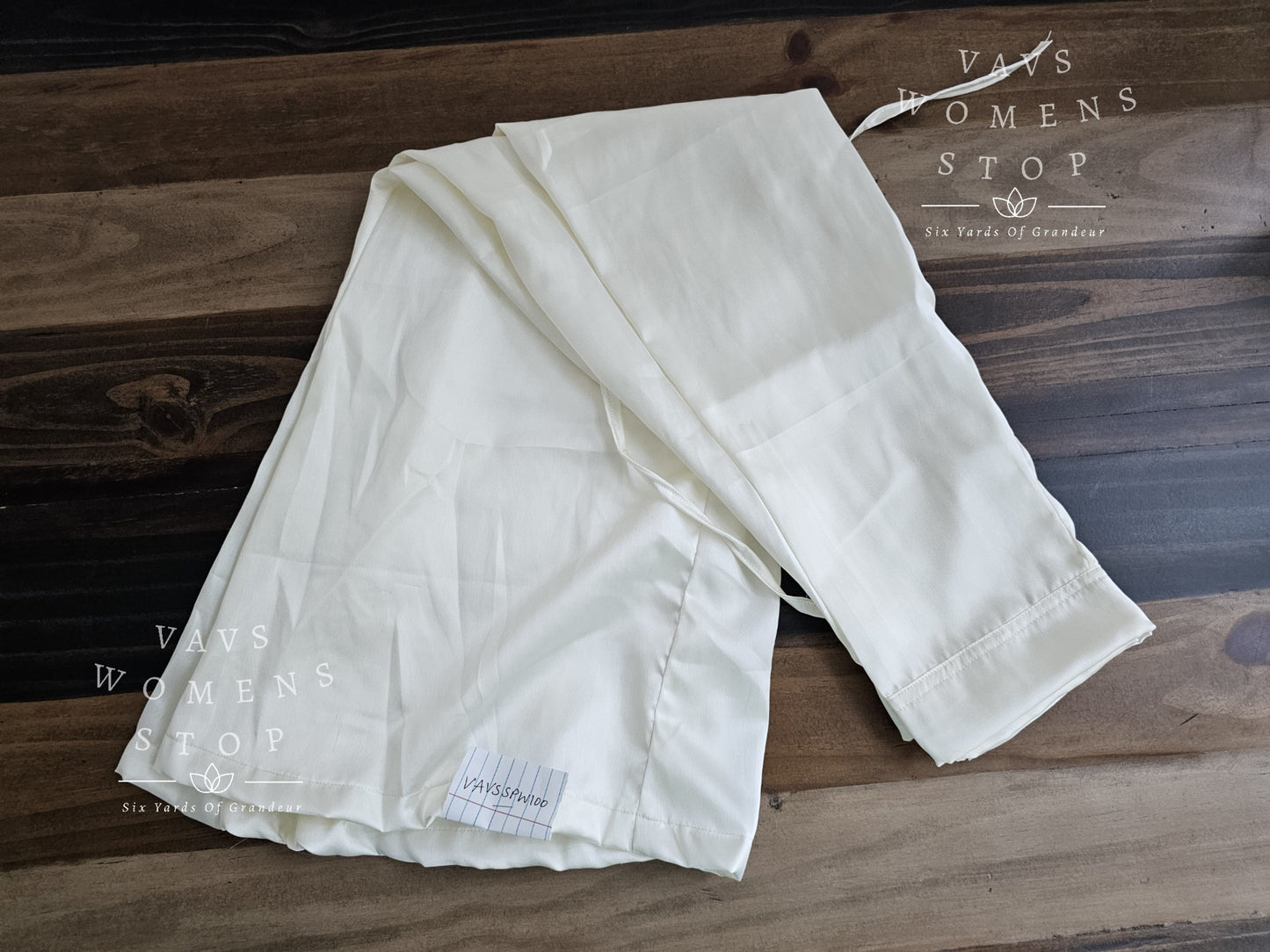 Off-White Satin Petticoat