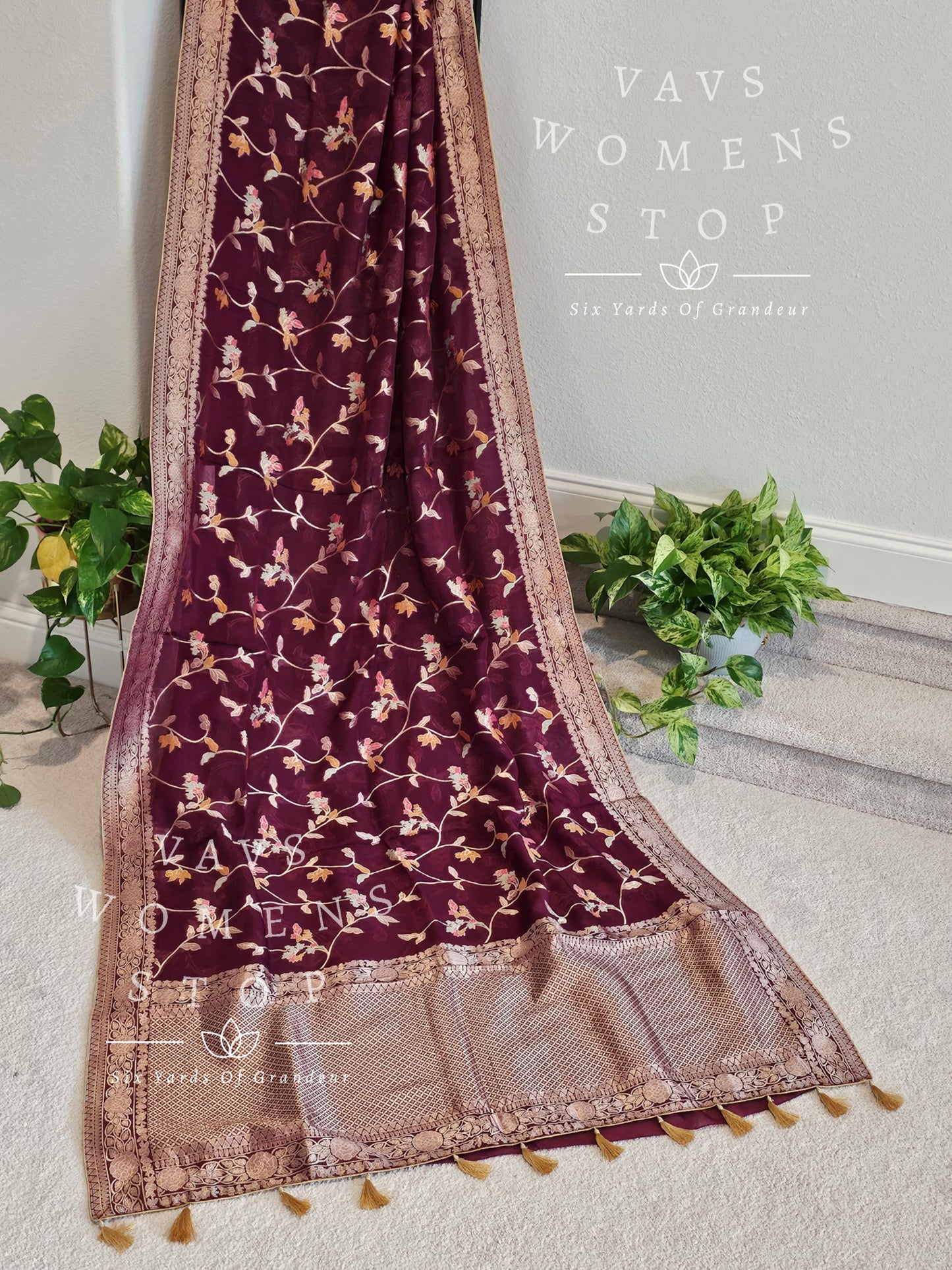 Designer Soft Organza Silk Saree - Blouse
