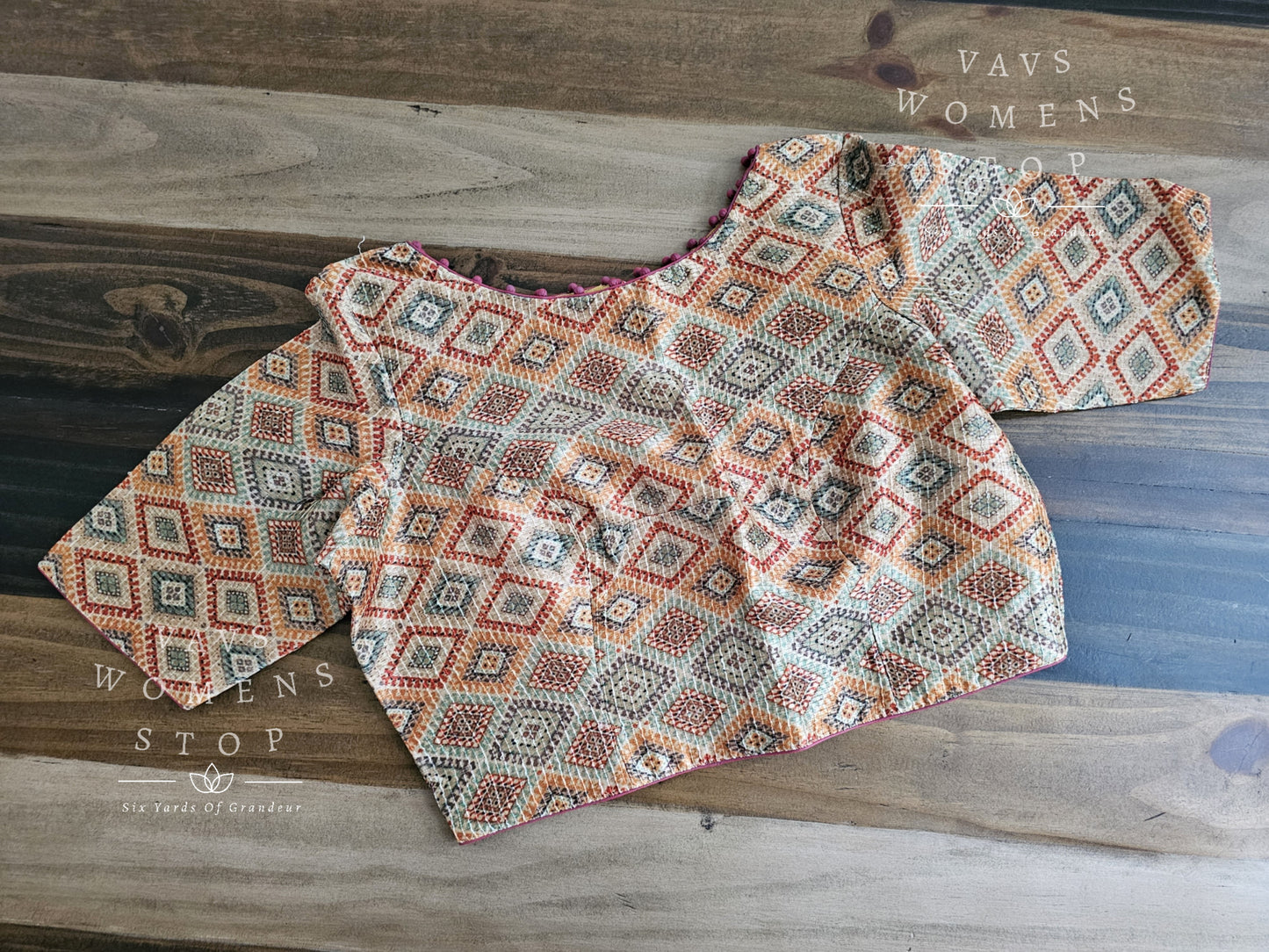 Designer Pochampally Print Blouse