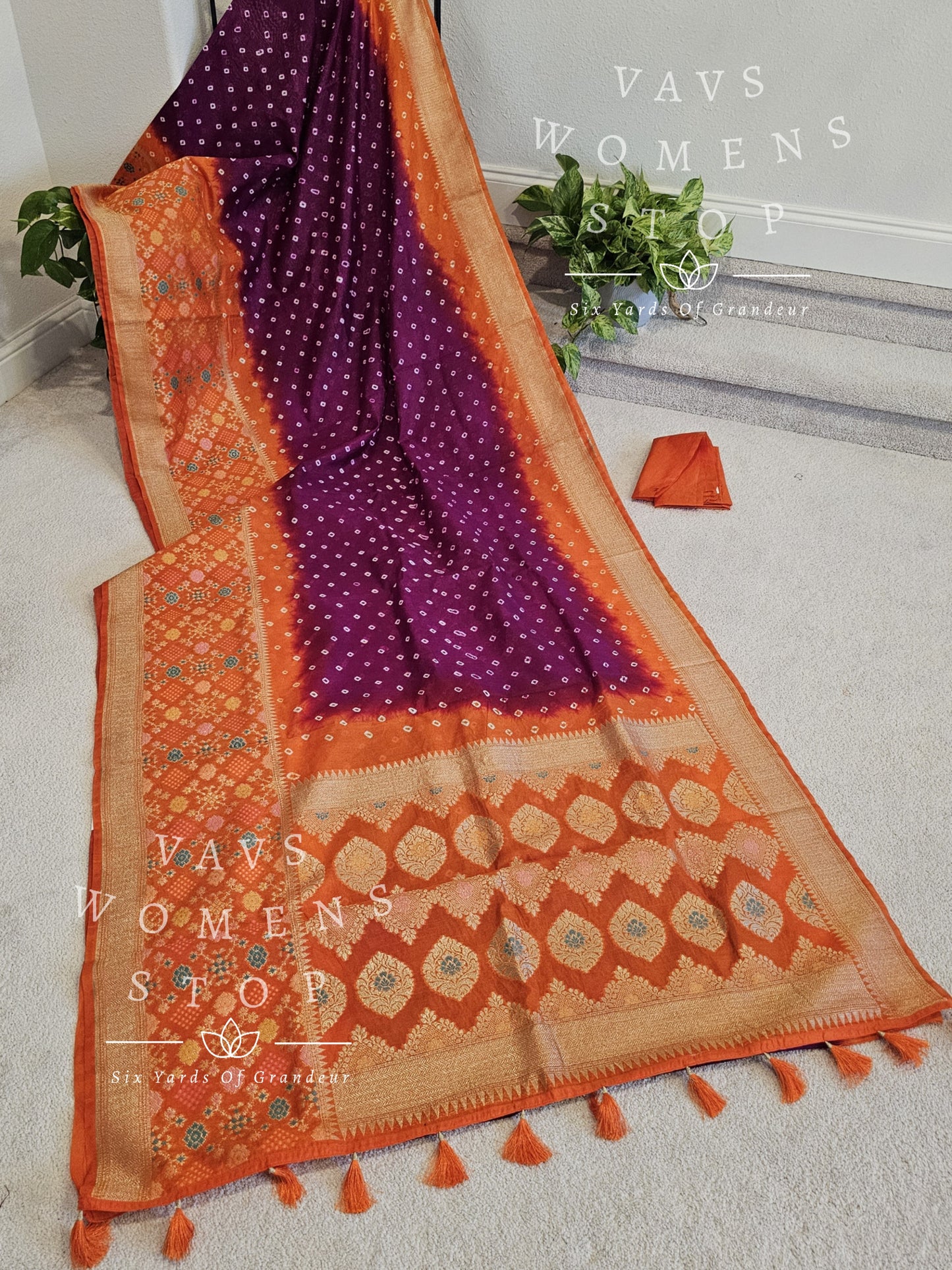 Jute Dupion Silk Bhandini Saree
