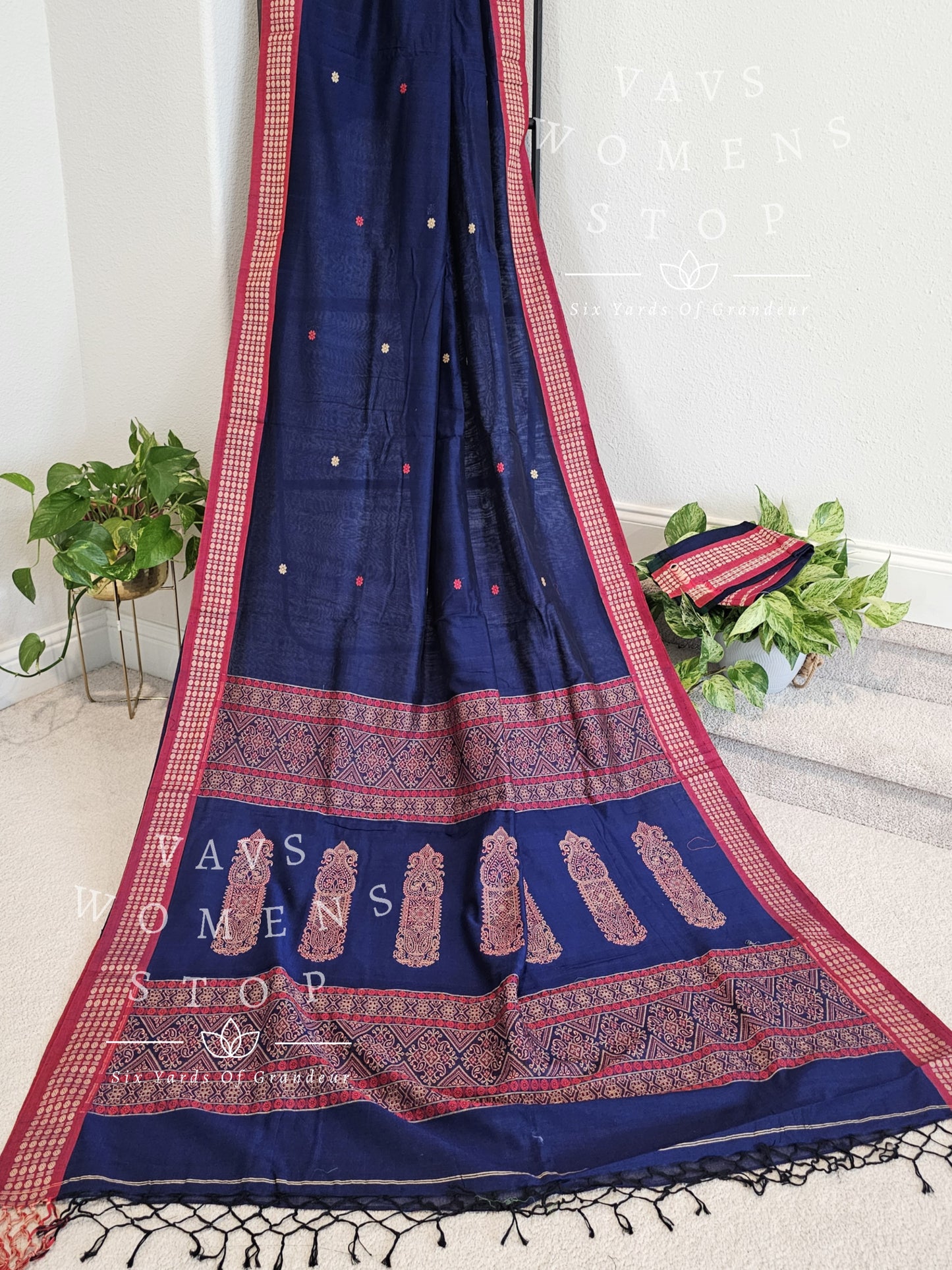 Organic Khadi Cotton Saree