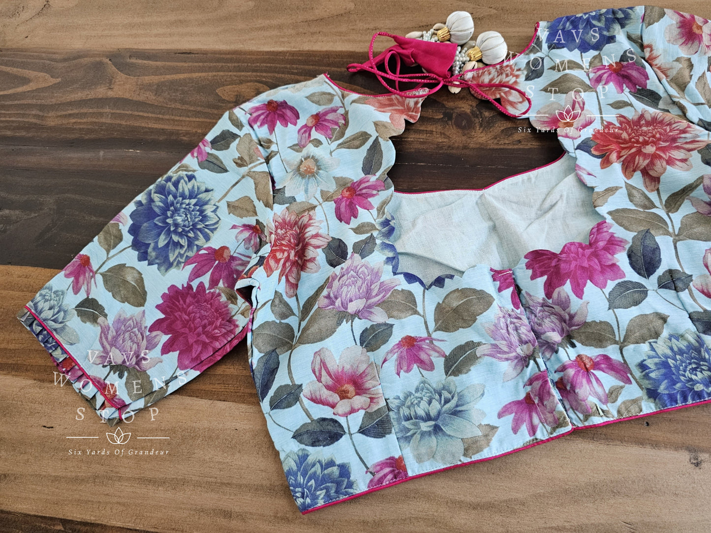 Soft Floral Cotton Blouse