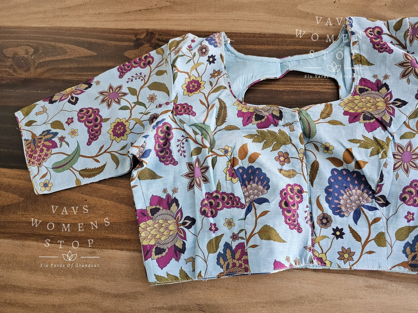 Pure Chanderi Kalamkari Blouse