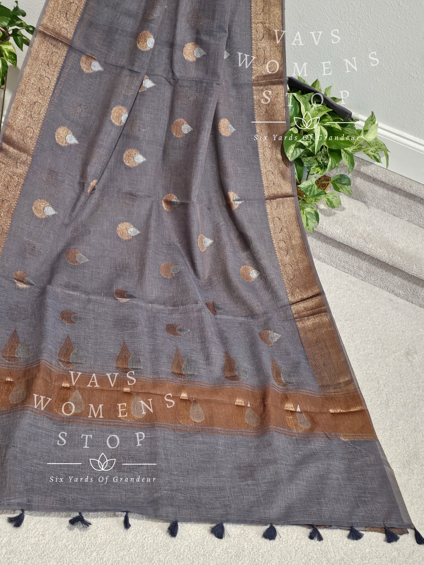 Kota Linen Designer Saree