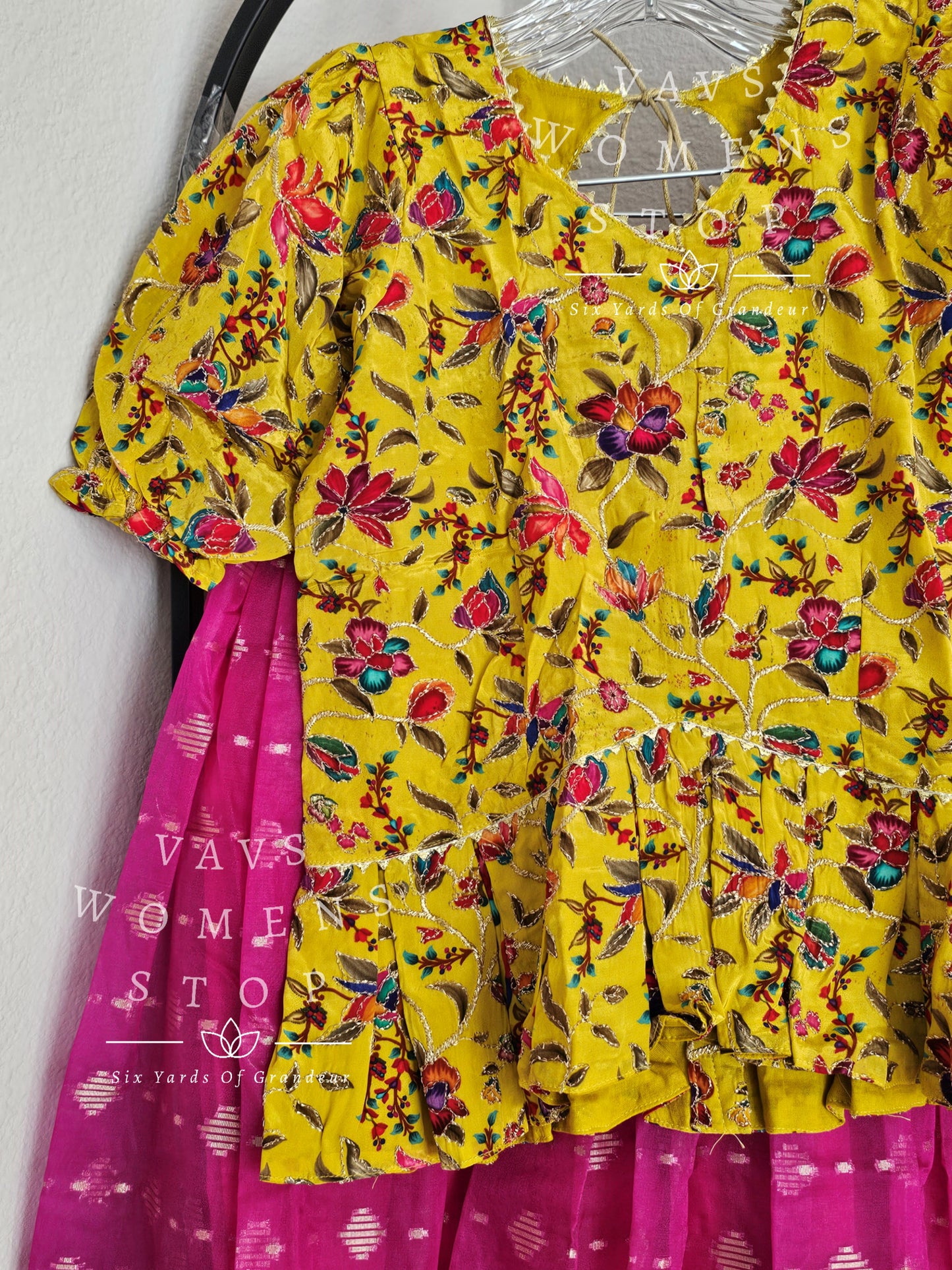 Organza Lehenga - Blouse