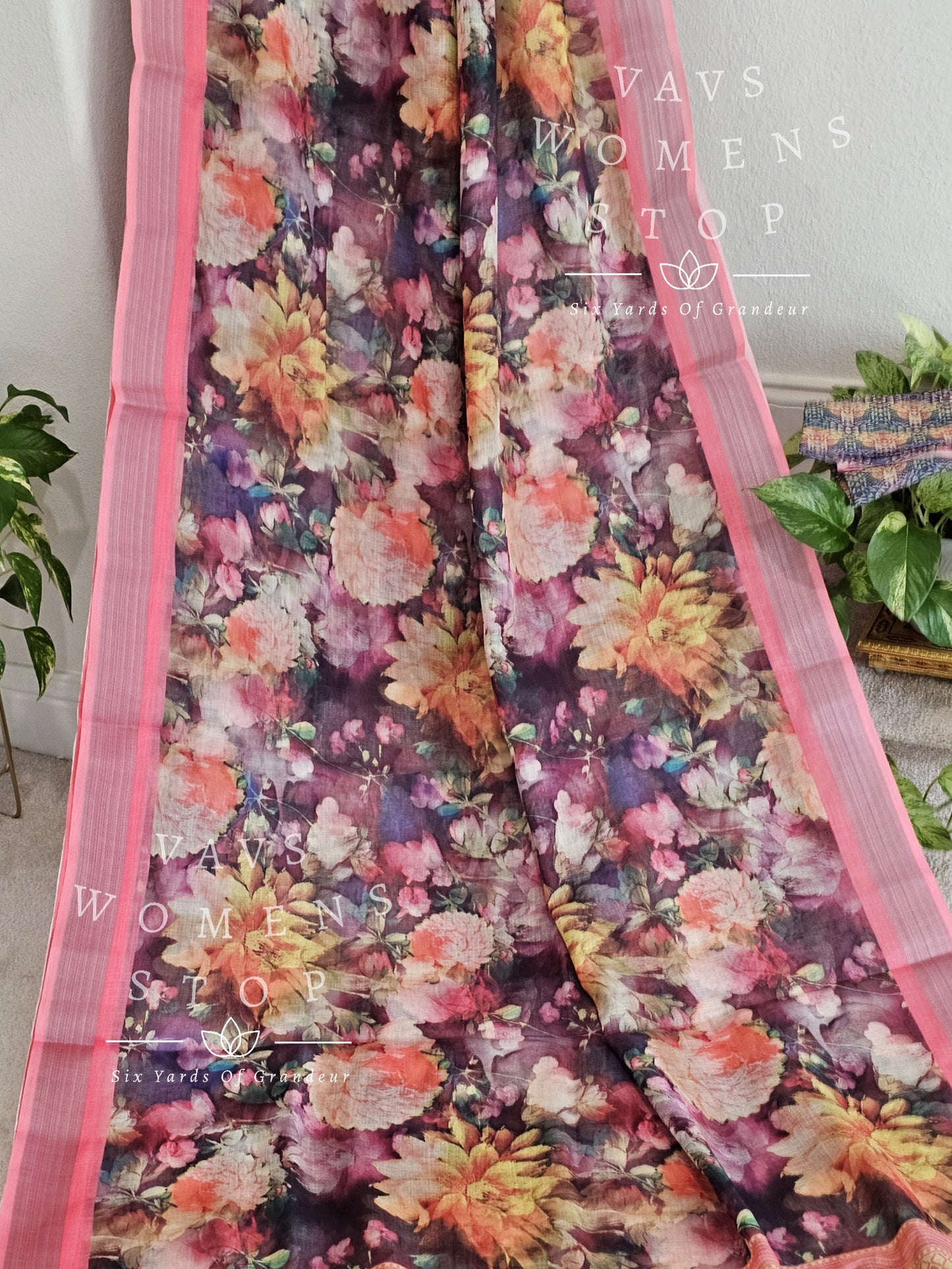 Linen Cotton Saree