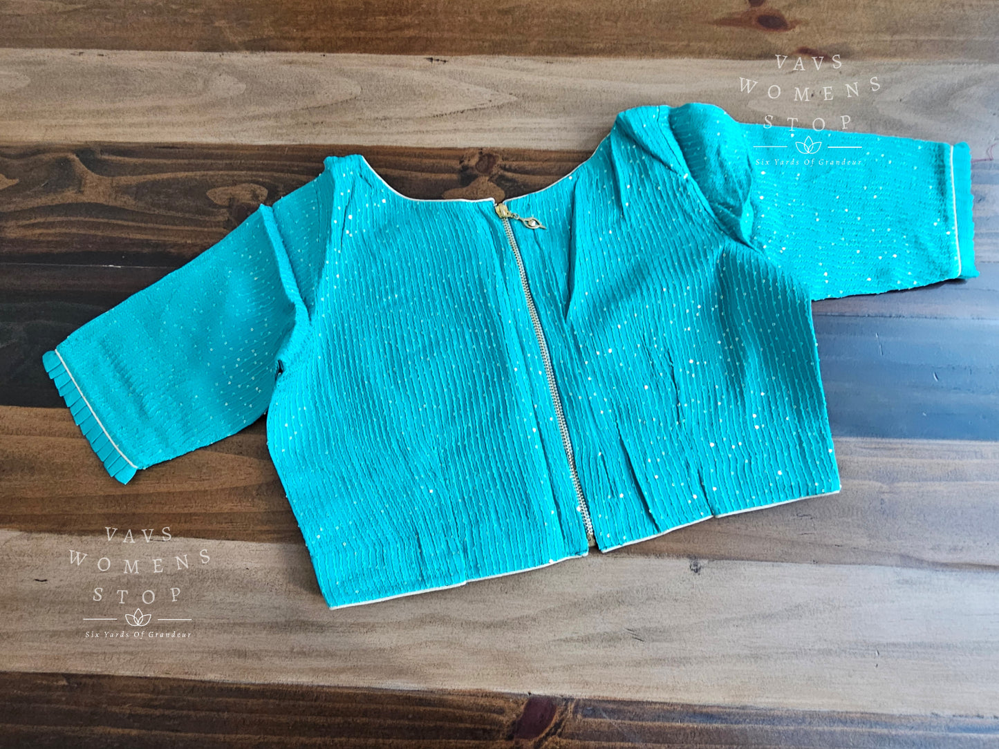 Linen cotton Saree - Chinon Chiffon Blouse