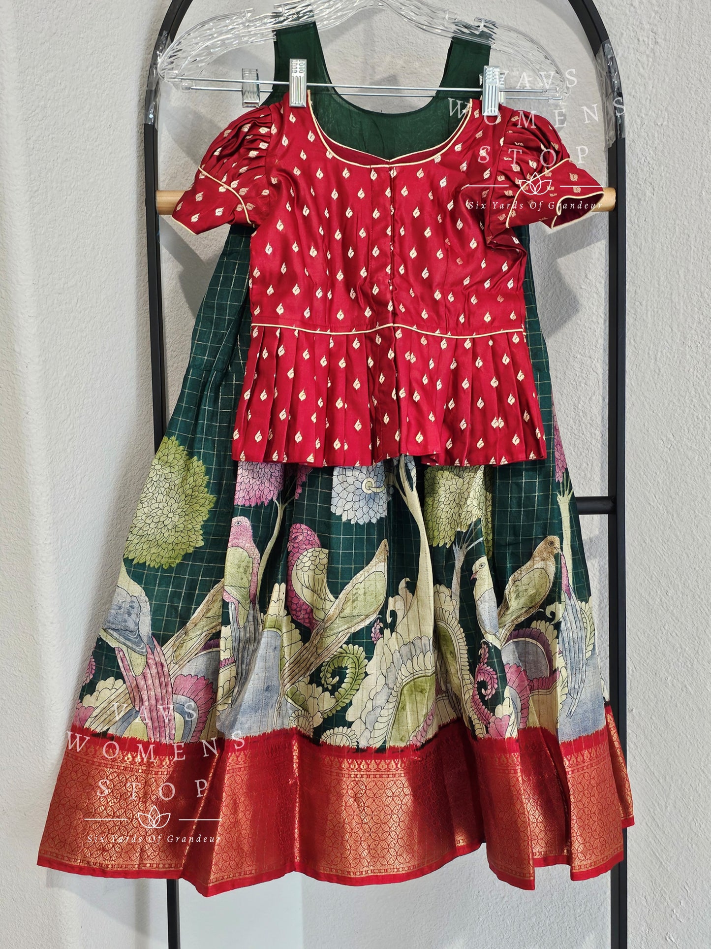 Designer Dola Soft Silk Cotton Langa - Blouse