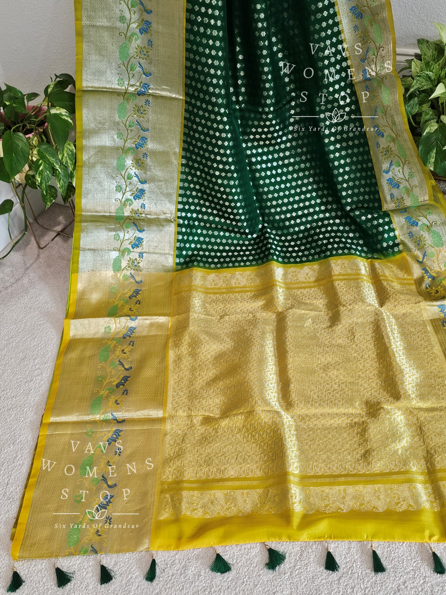 Pure Venkatagiri Pattu Paithani Border Saree - Blouse
