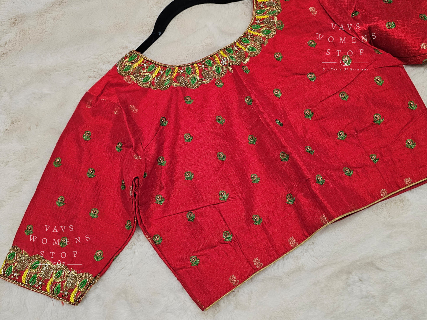 Pure Rawsilk Maggam Blouse