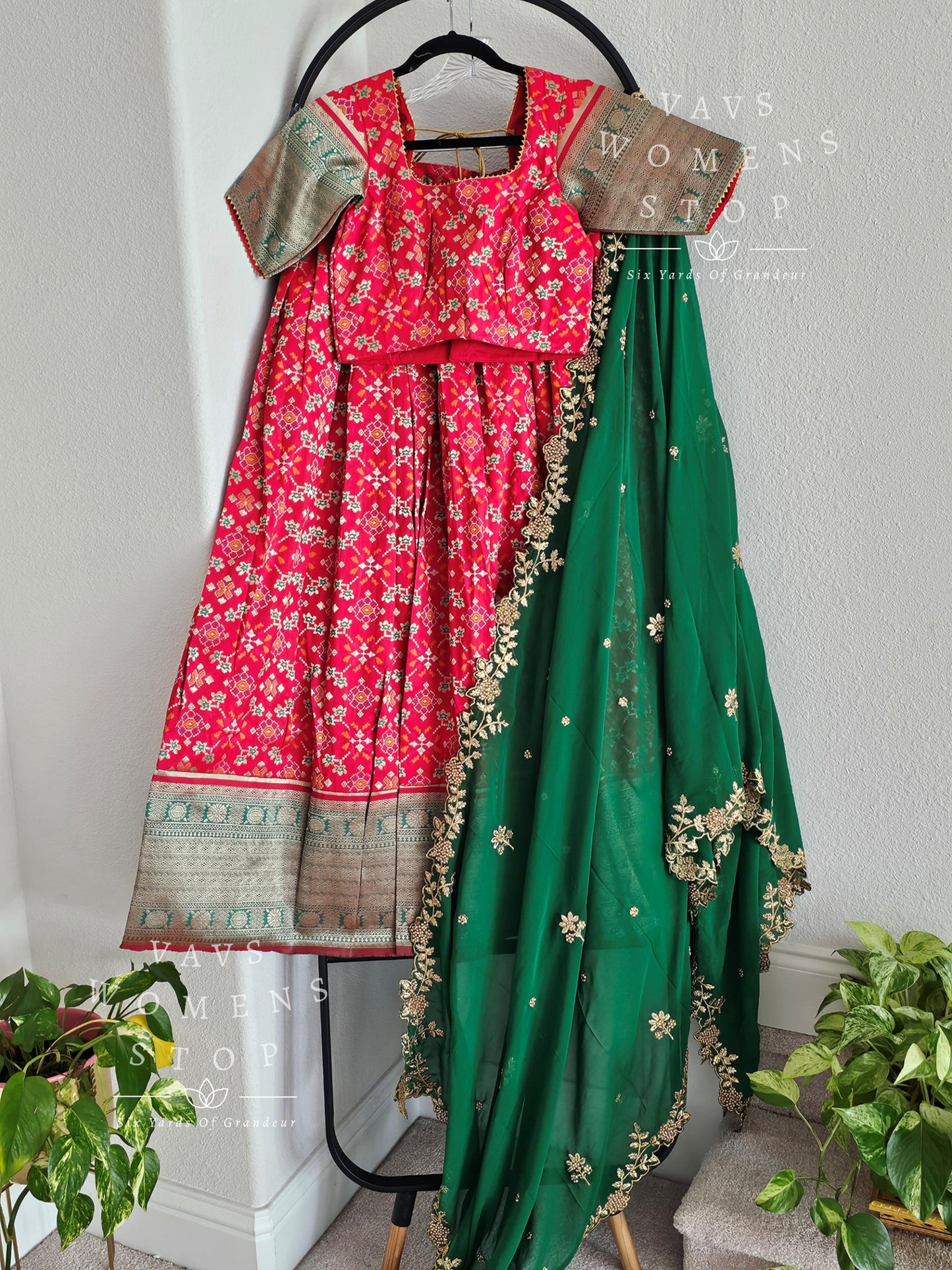 Benarasi Patola Half Saree/ Lehenga Set