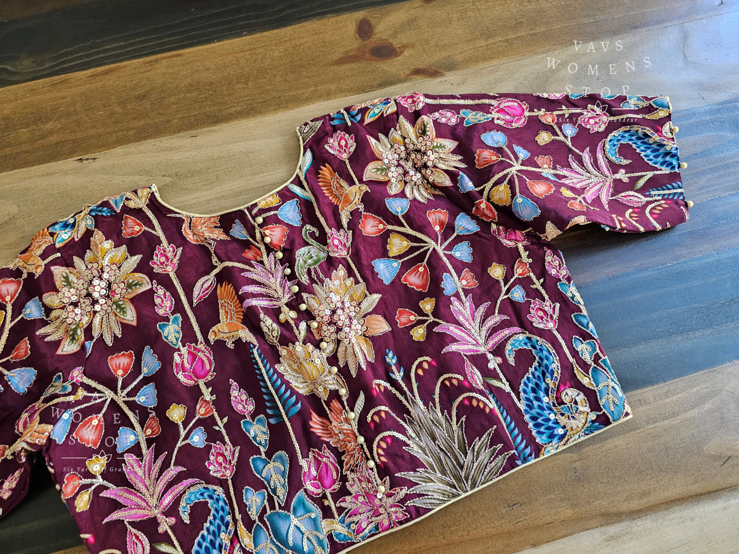Kalamkari Silk Blouse