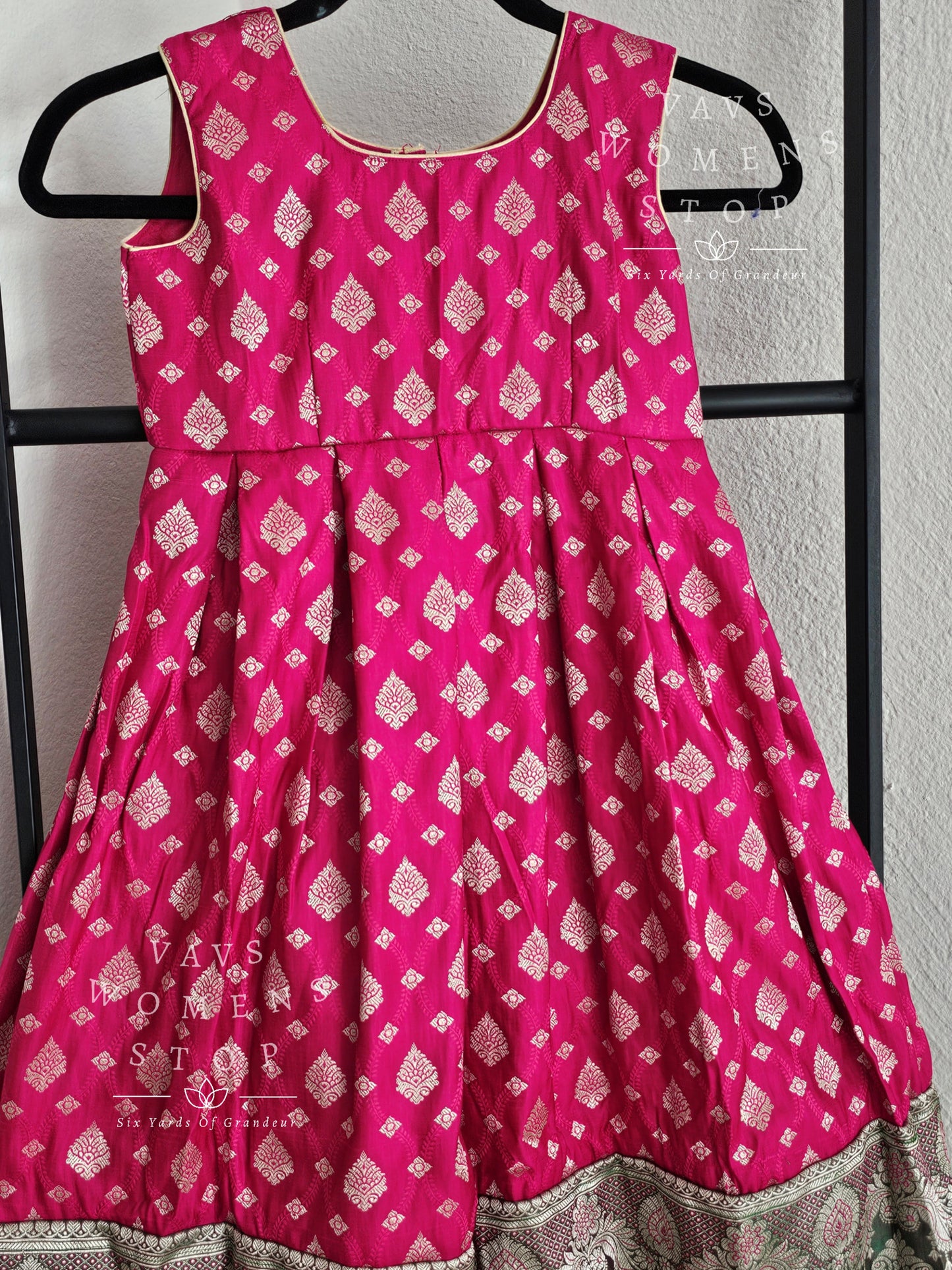 Designer Benarasi Long Frock - Overcoat Blouse