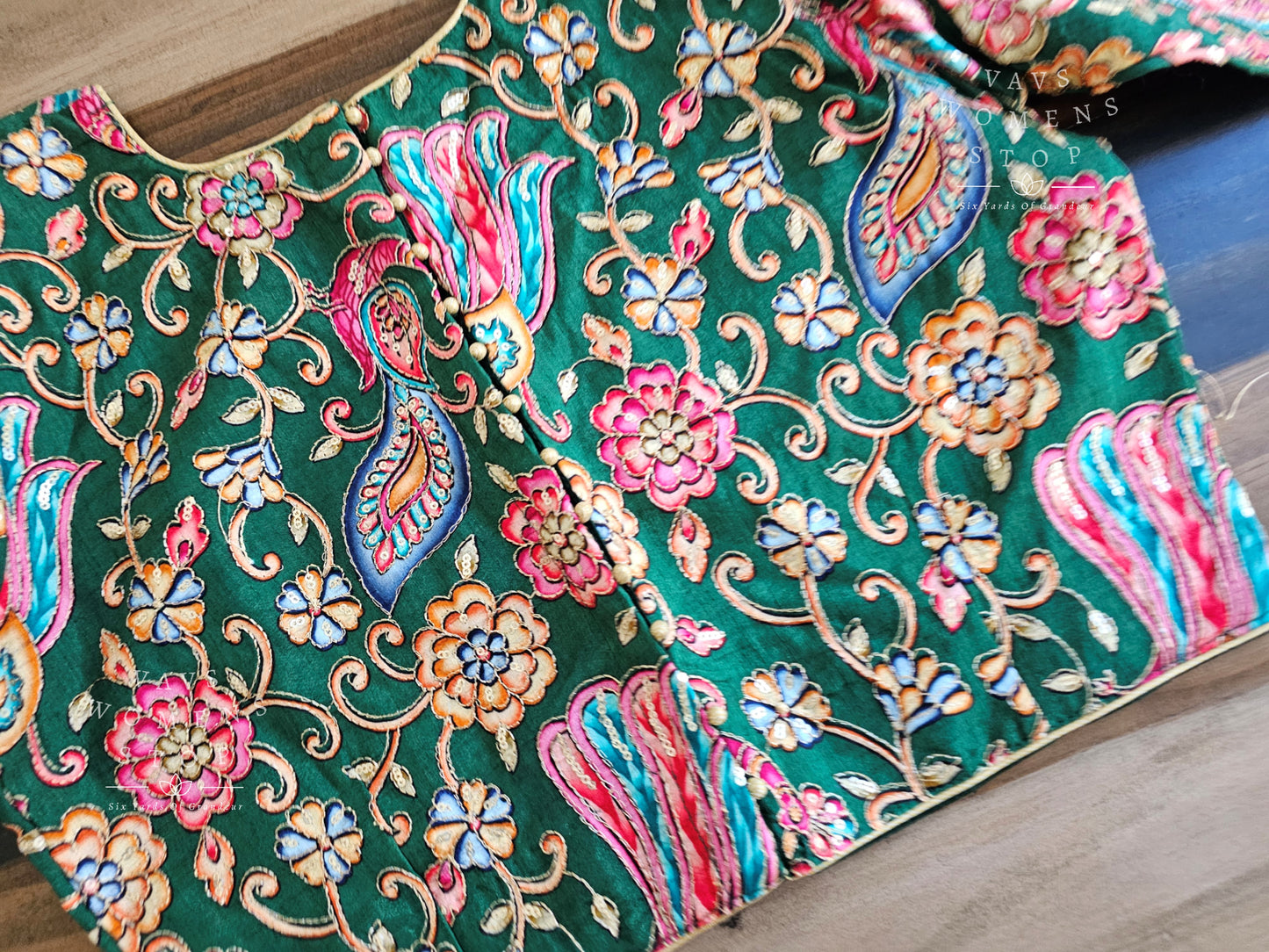 Tussar Kalamkari Silk Blouse